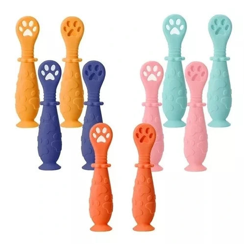 Cucharitas Mordedor de Silicona para Bebés