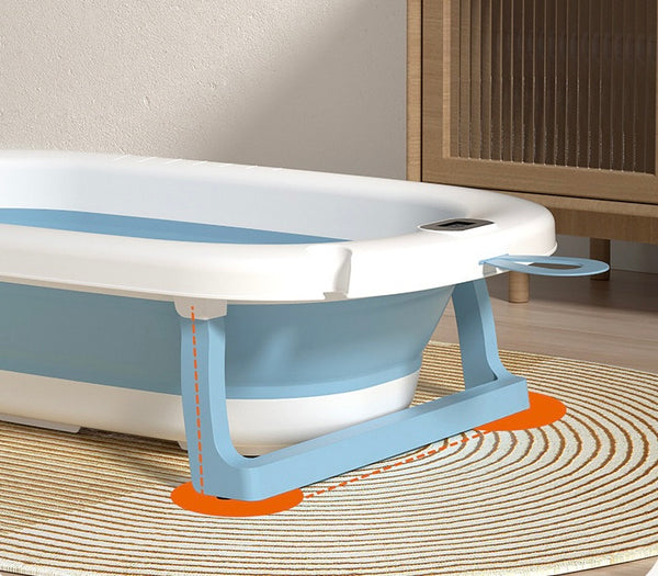 Bañera Plegable para Bebés y Niños con Termómetro Integrado