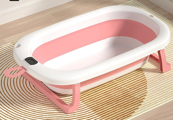 Bañera Plegable para Bebés y Niños con Termómetro Integrado