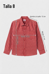 Camisa de Cuadros Roja para Niño