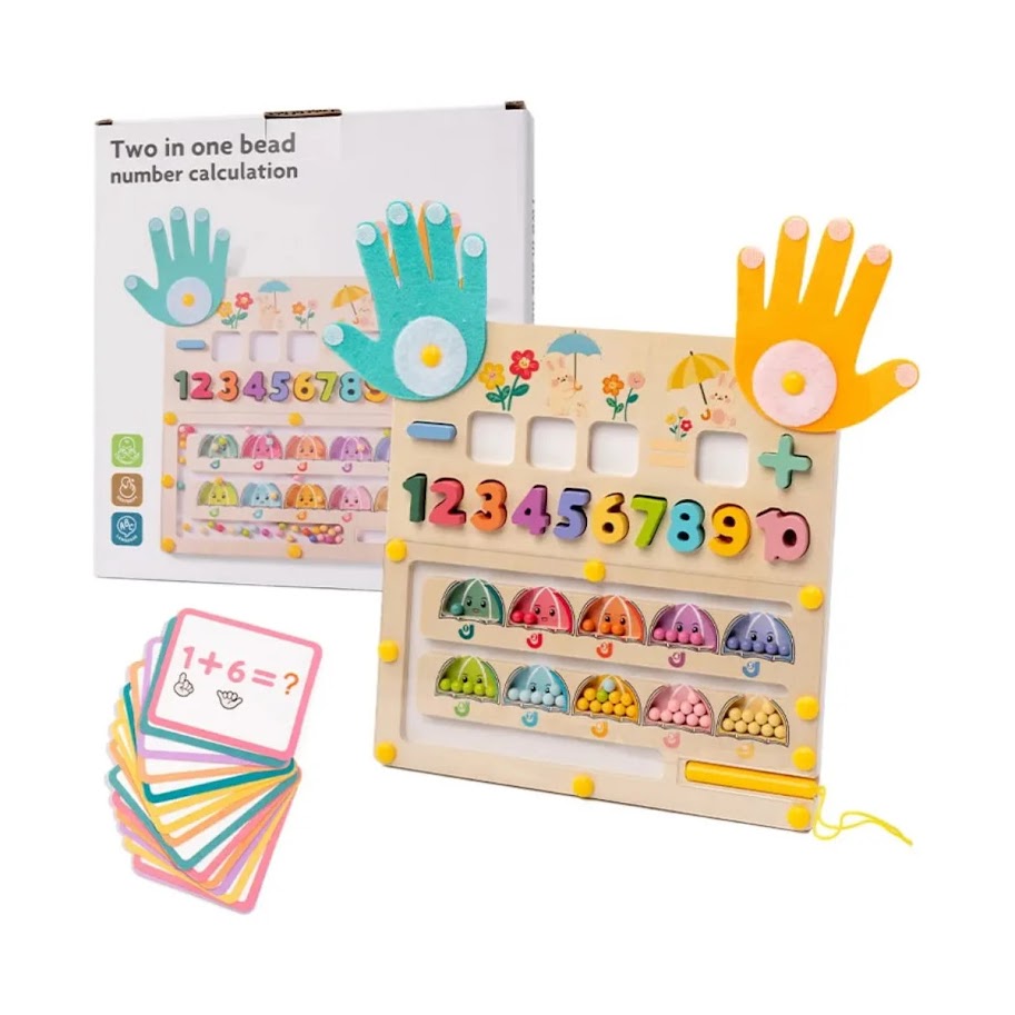 Tablero de Madera Montessori 2 en 1