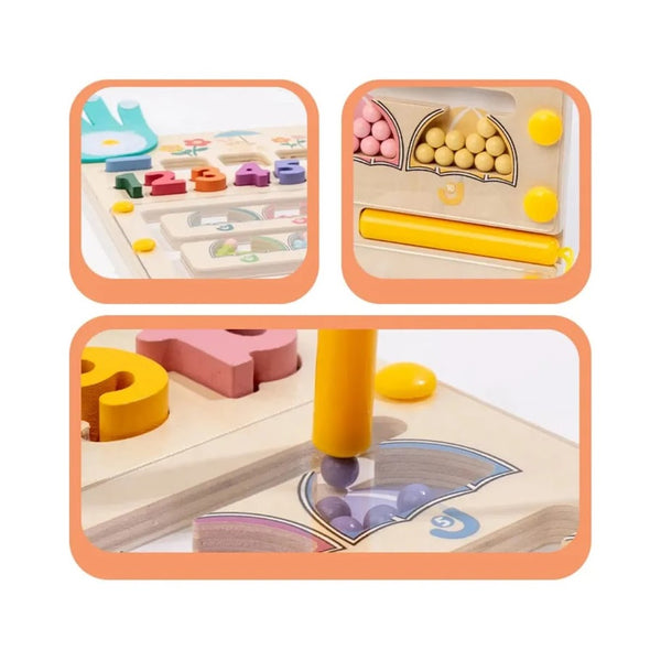 Tablero de Madera Montessori 2 en 1