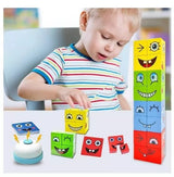 Juego de Mesa Educativo: Cubos de Expresiones y Rompecabezas Facial