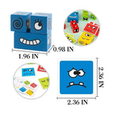 Juego de Mesa Educativo: Cubos de Expresiones y Rompecabezas Facial