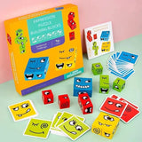 Juego de Mesa Educativo: Cubos de Expresiones y Rompecabezas Facial