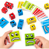 Juego de Mesa Educativo: Cubos de Expresiones y Rompecabezas Facial