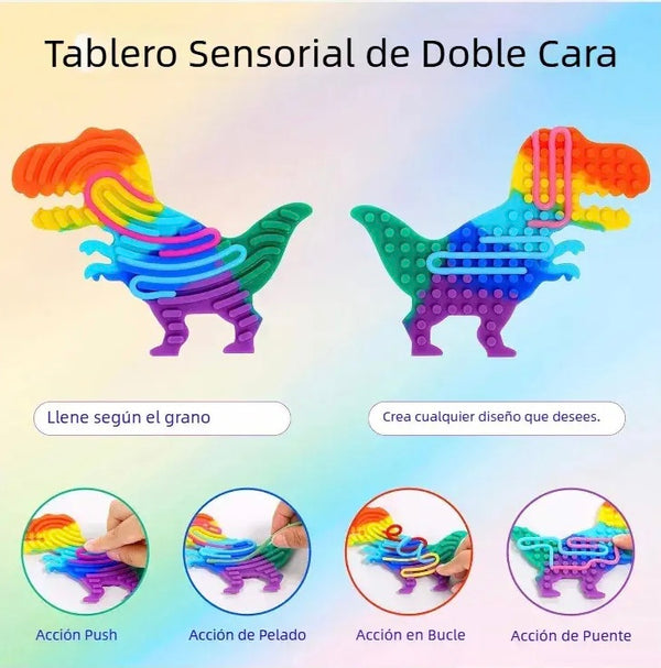 Tablero Sensorial de Silicona con Tiras
