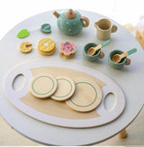 Juego de Té de Madera para Niños