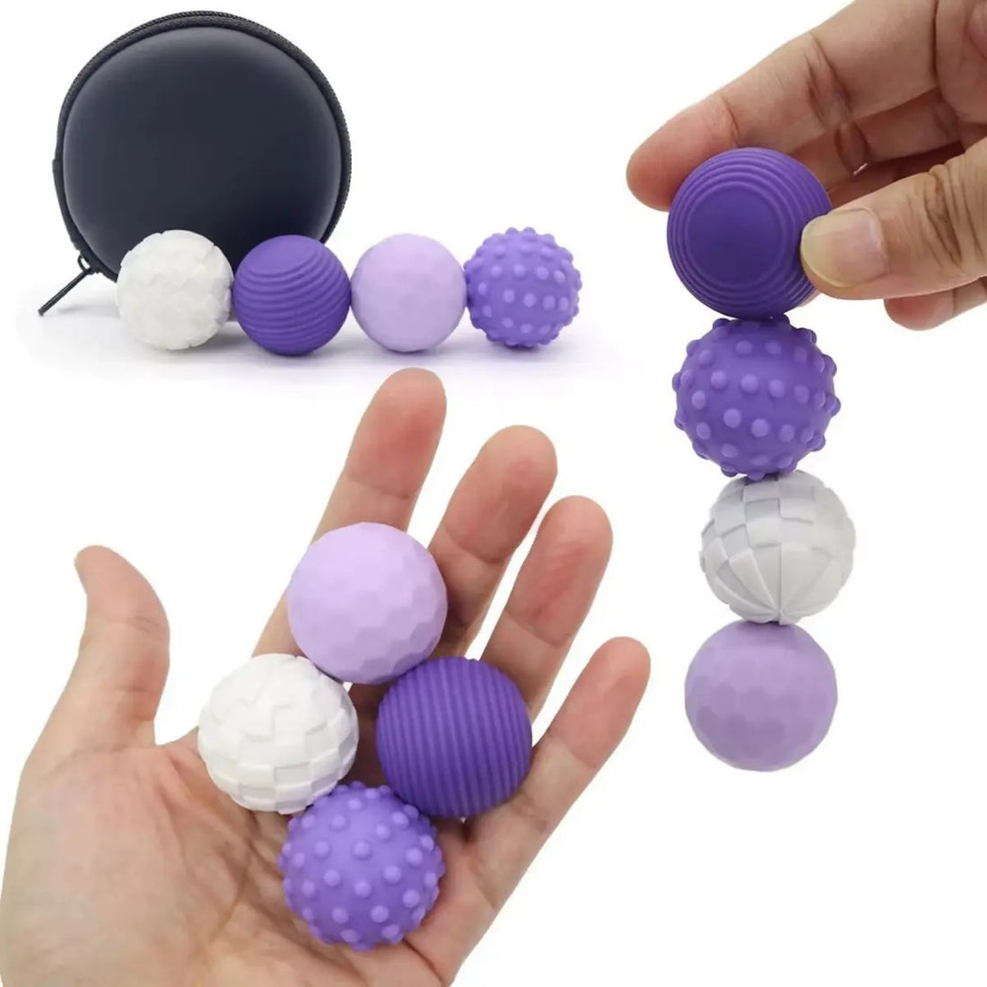 Set de Bolas Sensoriales Antiestrés con Texturas