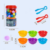 Set de Clasificación de Colores y Motricidad Fina Montessori