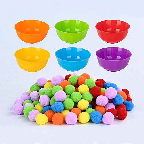 Set de Clasificación de Colores y Motricidad Fina Montessori