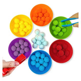 Set de Clasificación de Colores y Motricidad Fina Montessori