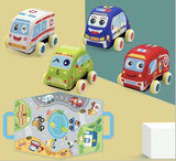 Set de Vehículos Blanditos con Retroceso