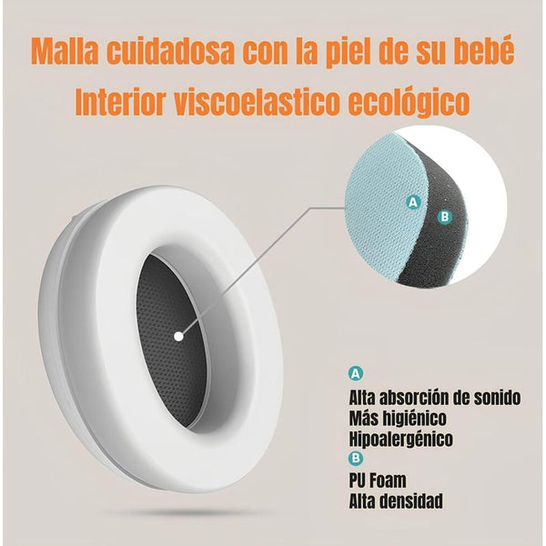 Protectores Auditivos 2 en 1 para bebés y niños