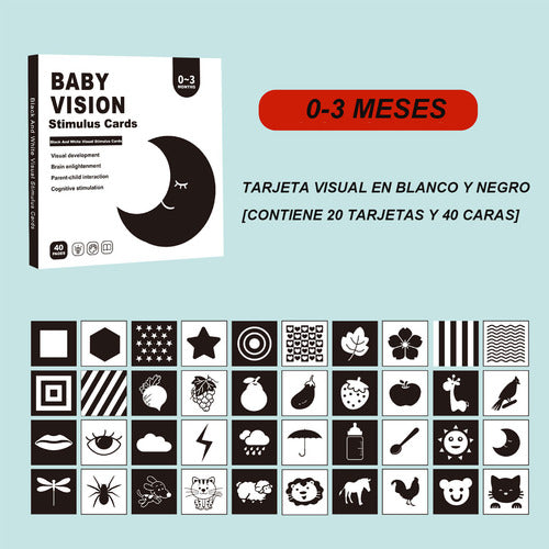 Tarjetas de Estimulación Visual para Bebés 0 a 36 meses