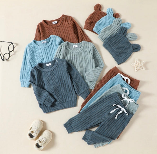 Conjunto Algodón Acanalado