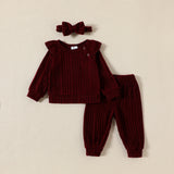 Conjunto para niña de Algodón Acanalado