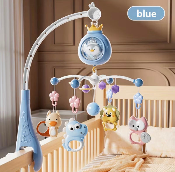 Móvil para Cuna Musical 3 en 1 con Control Remoto y Proyector de Animalitos