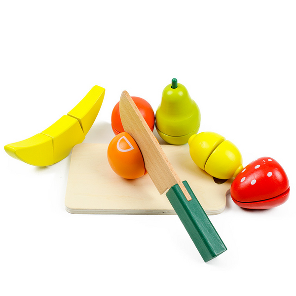 Set de Cocina Infantil de Madera con Frutas, Verduras y Accesorios