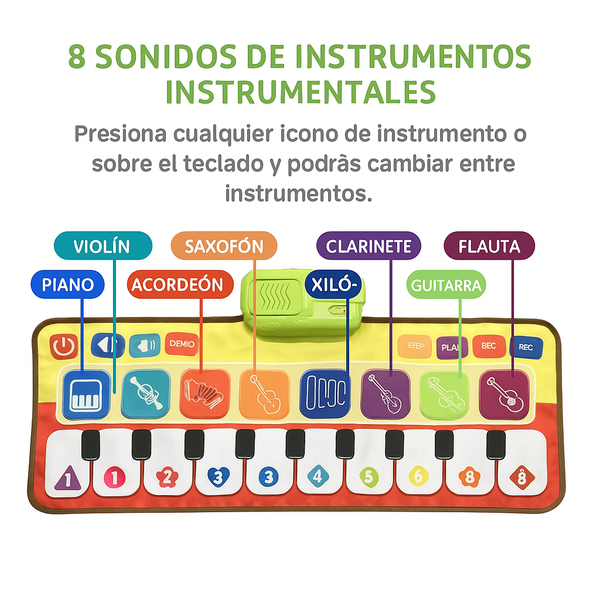 Alfombra piano musical