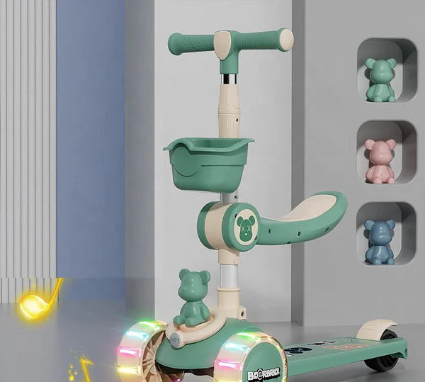 Scooter Infantil con Luces y Accesorios