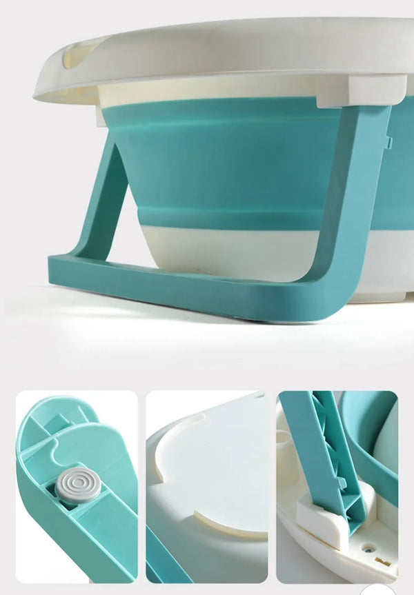 Bañera Plegable con Termómetro Digital