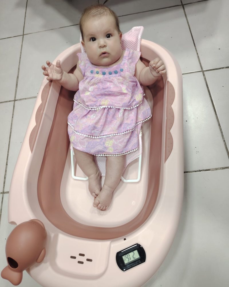 Bañera con termómetro