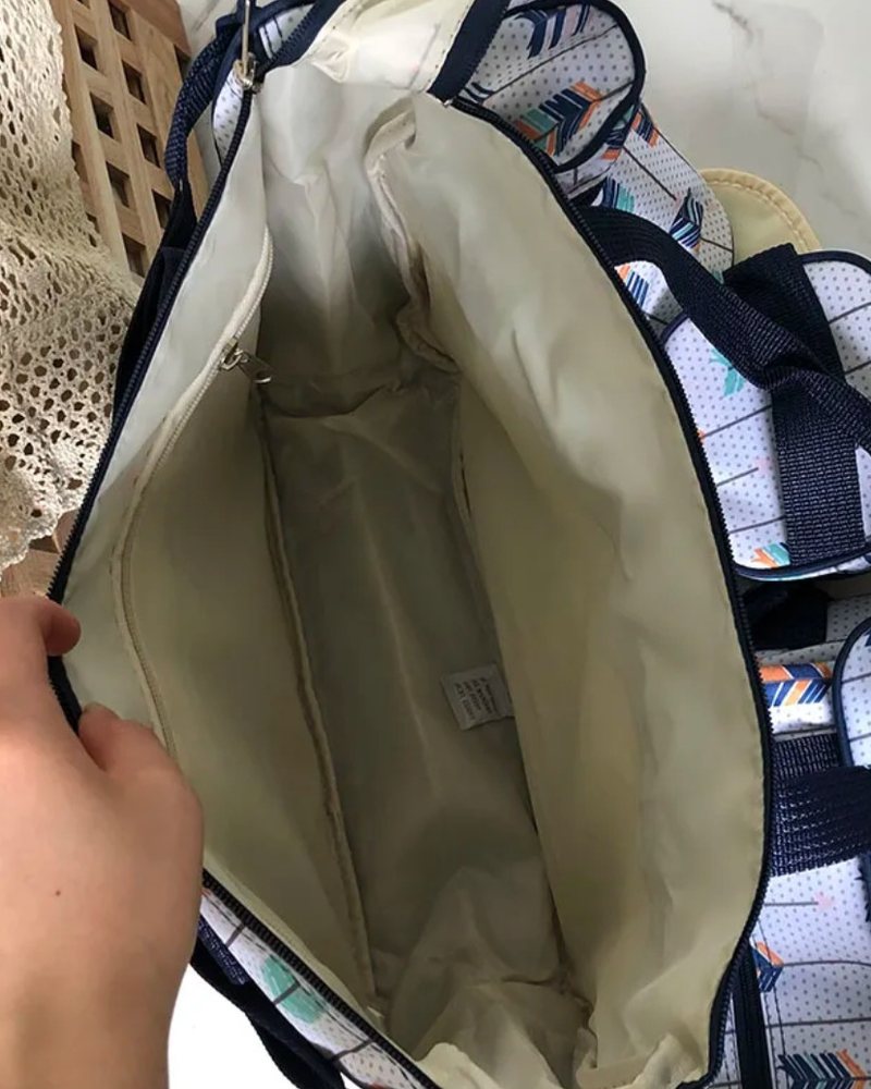 Bolso maternal por dentro