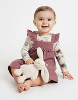 Conjunto Jumper Acanalado y Polera Floral para Niña